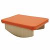 Wooden Vestibular Rocker Curved Base Padded Balance Board Upholstered