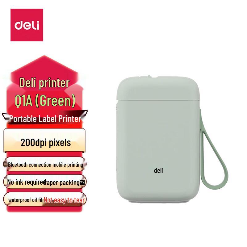 Deli Q1A Wireless Bluetooth Portable Label Printer