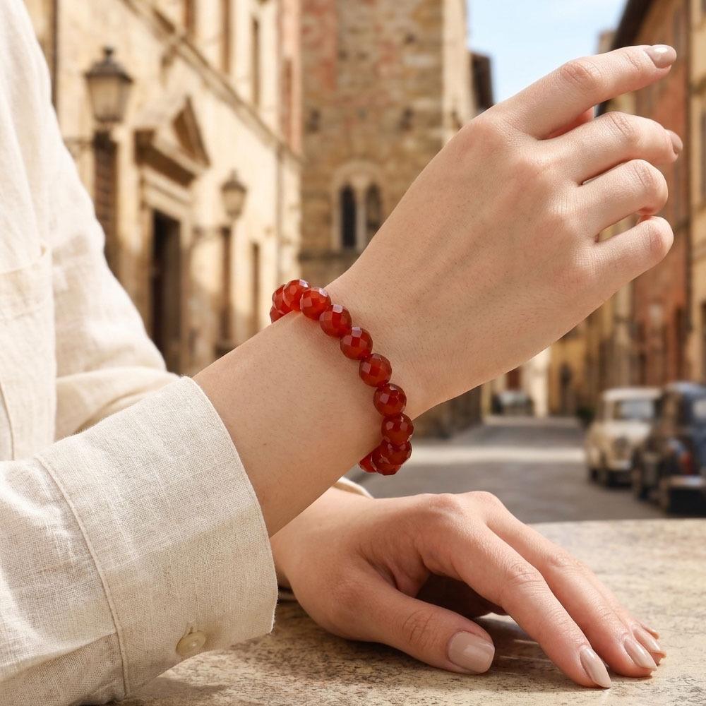 European Light Luxury Retro Tiger Eye Stone Multi-color Stackable Bracelet - Elegant and Versatile Hand Jewelry
