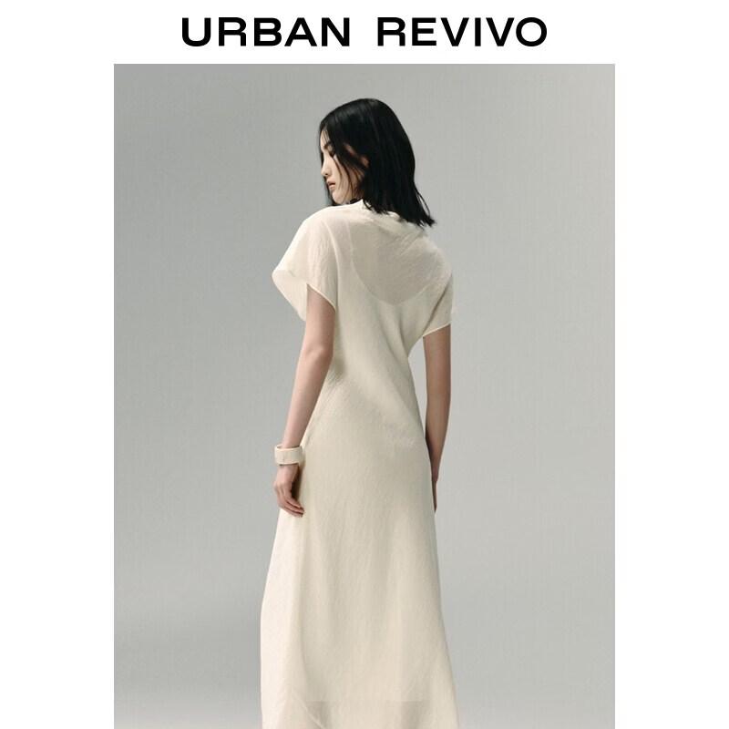 UR Women's Pleated Shawl Dress UWU760016