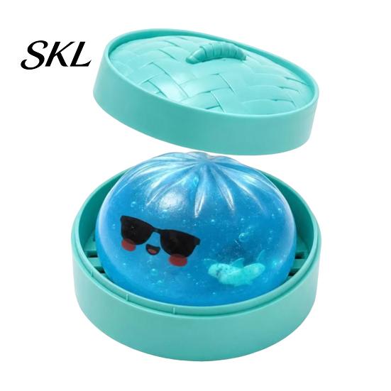 Safe Stress Ball Halloween Dumpling Relief Toy, Pumpkin Ghost Steamed Bun Squeeze Toy Sensory Fidget Party Favors Anxiety
