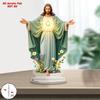 2Dflat Acrylic Jesus Religious Ornament - Tabletop Decoration for Home, Church, Office - Christmas, Easter, Wedding Gift