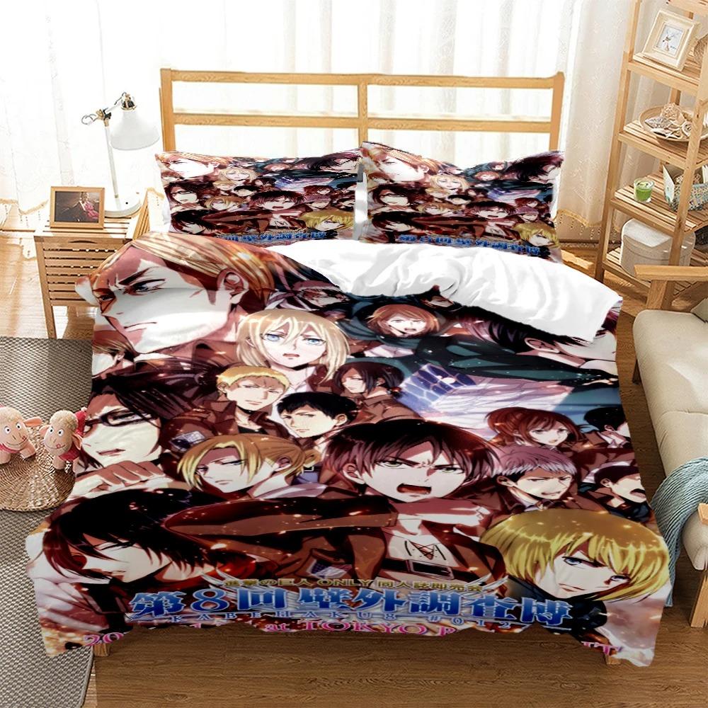 

Japanese Anime Polyester Bedding Sets Boys Covers Boys Duvet Cover Set For Teens Bedding Set cover&2pcs Pillowcase 70x133cm 2pcs