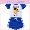 Taylor Swift Print Children Summer Sport Set With Cartoon Pattern And Soft Cotton For Active Kids