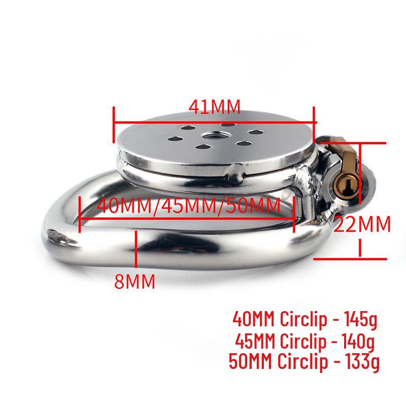 Men's Metal Chastity Cage BDSM Training Anti-Cheating Erotic Micro Punishment Toy