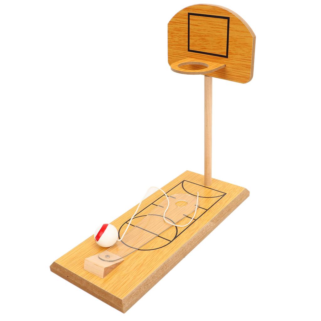 Wooden Desktop Basketball Game Finger Basketball Hoop Shooting Toy for Parent Child Interaction