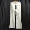 NEW Tag Unused ESCADA Flare Pants 36 Women S-M Inset 78cm White Denim Bottoms(USED)