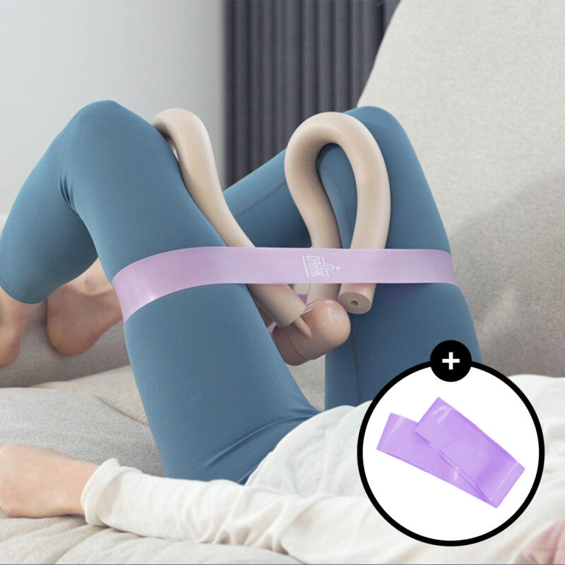 [Dahak] All-in-one Joim + Hip-up Band Lower Body Set Pink tights + hip-up band
