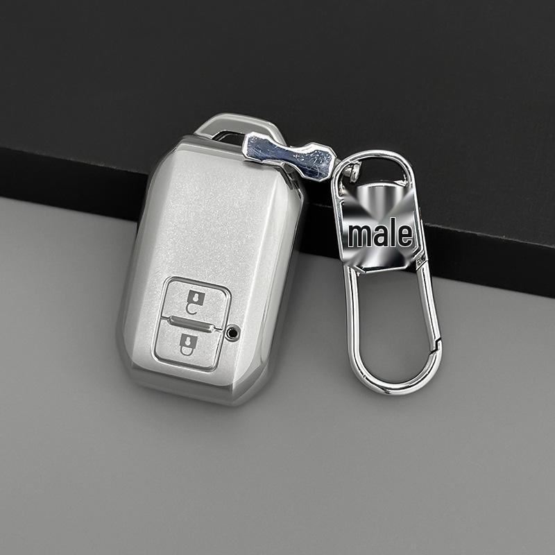 Měkký gumový kryt na klíč se zlatým okrajem pro Suzuki Jimny