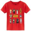 Cotton Breathable Childrens Tshirt Trendy and Cool Star Wars Full Character Printed Parentchild Short Sleeved 2026 New Item