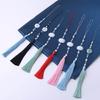 Chinesischer Hanfu Anhänger Retro Quasten Taillenanhänger Imitation Jade Kleidungsschmuck