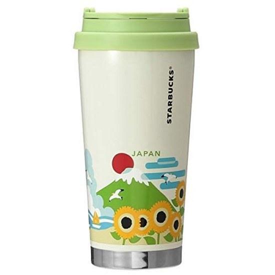 STARBUCKS You Are Here Collection Stainless Steel Tumbler JAPAN Summer 473ml Japanese Style Sunflower Seagull Castle Fireworks Daruma Mount Fuji Green