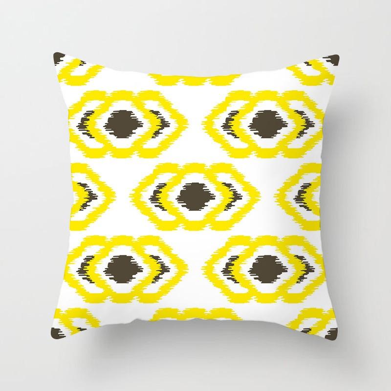Luxury Home Decor Cushion Cover Office Sofa Cushion Cover Simple Fireworks Geometric Pattern Pillow Cover
