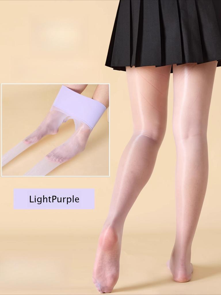 Seamless 5D Ultra-Thin Pantyhose for Women Sexy Tight Fit Oil-Shiny Transparent Stockings Breathable  Clubwear Medias