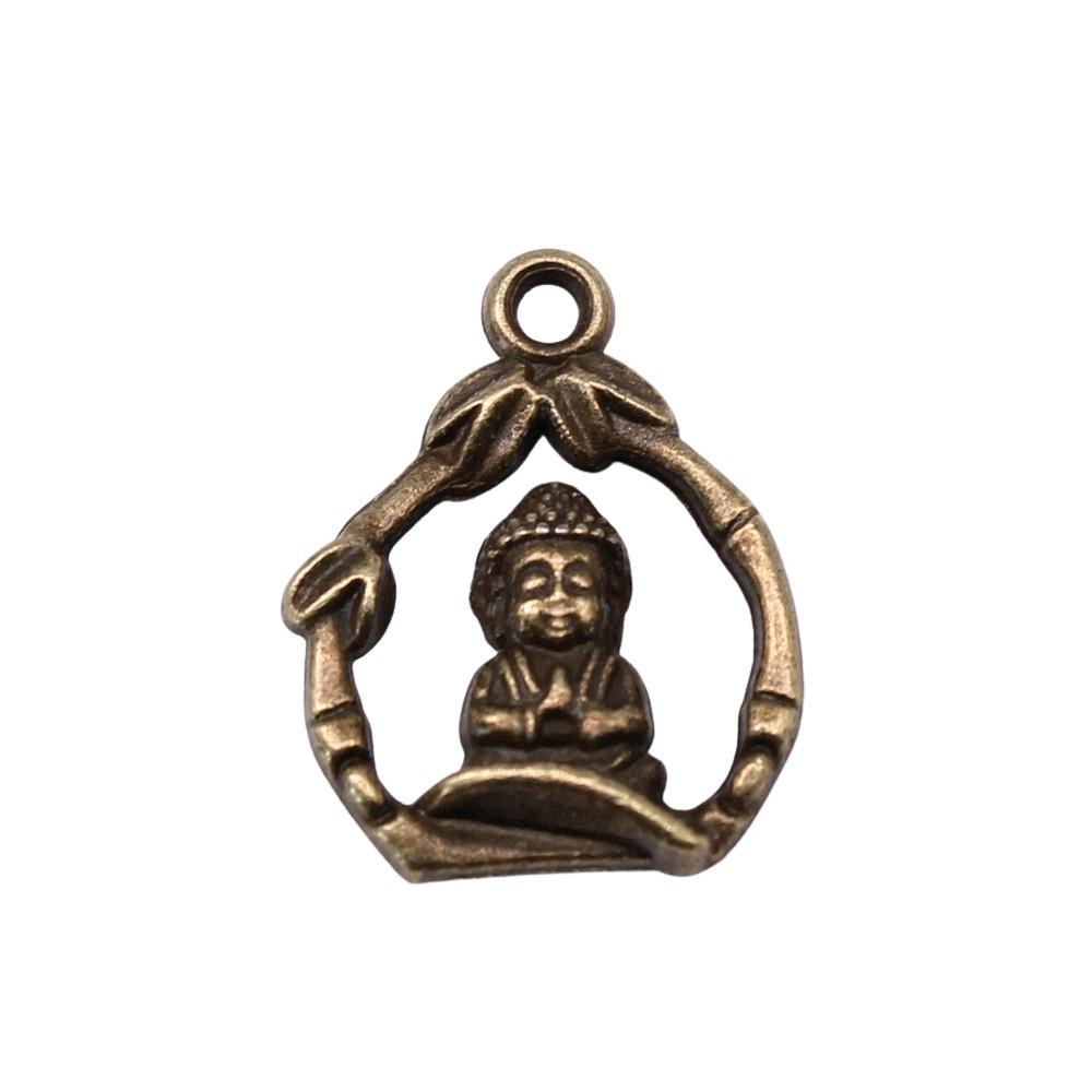 Buddha Statues Charms Multi Color Alloy Pendants For Spiritual Zen Jewelry Making