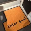 Special-shaped irregular bedside carpet keyboard enter living room bedroom boys ins wind retro imitation cashmere foot floor mat