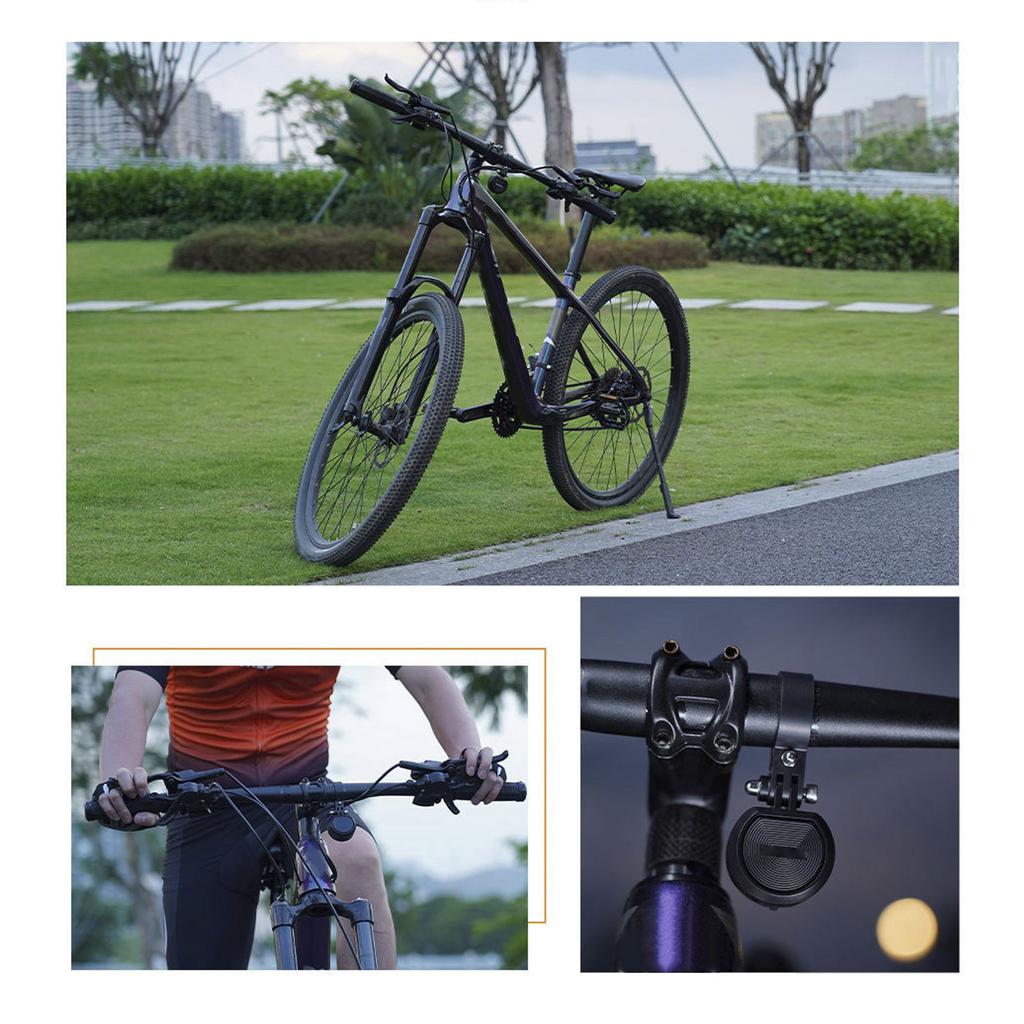 Electric Bike Horn Type C Charging Adjustable 80?130DB Bicycle Warning Electric Horn Bell with Remote Control for Mountain Bike