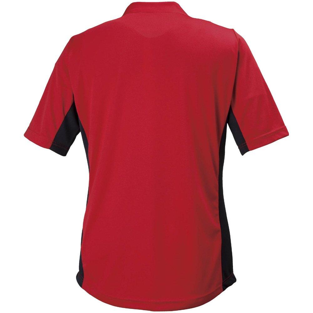 Mizuno Soccer Field Shirt, Junior, P2MA8400, Chinese Red x Black, Size 150 (equivalent to Japanese size 150), for Club Activities, Practice, and Match