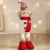 Cartoon Long Legs Snowman Ornaments Cute Plush Snowman Doll Toy  Home Xmas Decoration