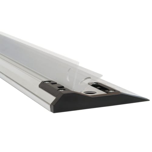 Shinwa Sokutei Aluminum Cutter Ruler, Cut Master PROTECT, 2m, Dual Graduations, 65068