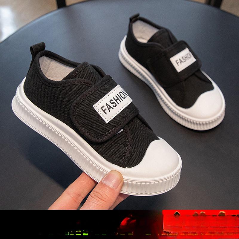 

Новые низкие кеды для мальчиков и девочек, осенние дышащие нескользящие износостойкие повседневные парусиновые туфли 37