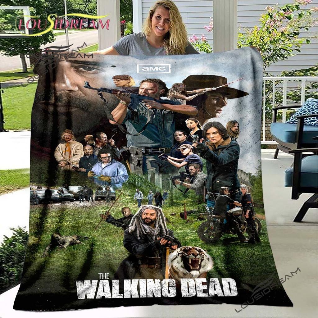 Daryl Dixon The Walking Dead Throws Blanket Horror TV Series Sofa Blanket for Adults and Children Bedroom Living Room Decoratio