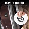wuyaoyao 4PCS Car Door Latch Lock Cover, Carbon Fiber Car Door Lock Latches Cover, Automotive Door Latch Guard, Self-Adhesive Vehicle Door Latch