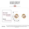 Cross-border Geometric Metal-Brushed Pearl Earrings - Simple Cold Style