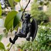 Gothic Gargoyle Fence Hanger Resin Dragon Winged Gargoyle Ornament Climbing Gargoyle Figurine for Garden Wall Porch Railings And Patio Decoration