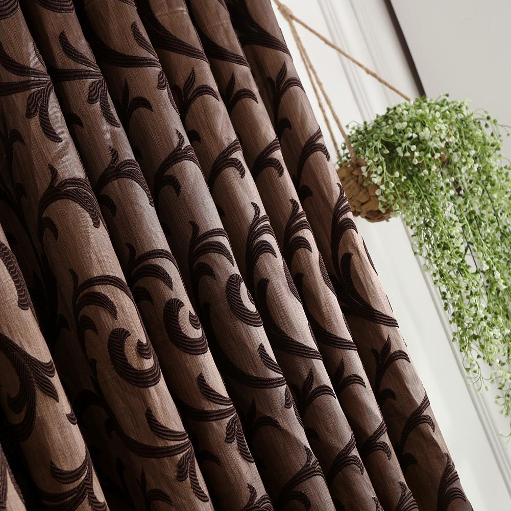 1 PC NAPEARL Modern Kitchen Jacquard Home Curtain Semi-blackout Curtain For Cafe Living Room Window Drapes