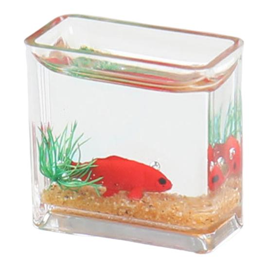 

Yousheng Miniature Fish Tank Figurine 3D Acrylic Mini Fish Tank Desktop Ornament Aquarium Model for Mini Toy House Micro Landscapes C