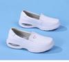 Women's Genuine Leather Breathable Nurse Shoes with Soft Air Cushion Sole