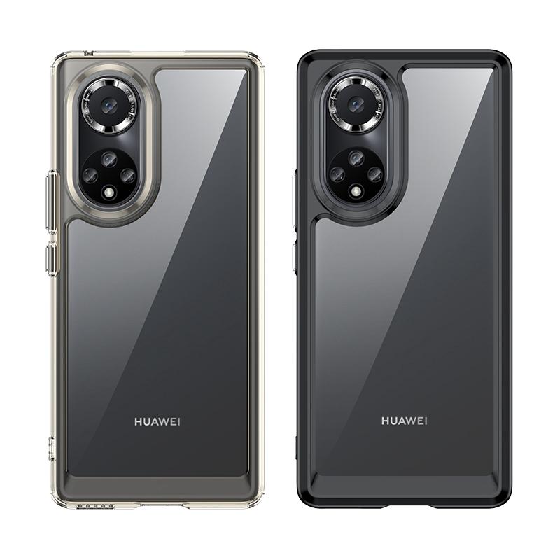 

For Honor 50/Huawei nova 9 TPU+Acrylic Hybrid Wear-resistant Case Independent Buttons Anti-dirt Phone Shell Transparent