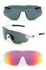 Polarized Sports FIT UV UV400 Red Mirror Lens A-FIT Men's Sunglasses, White, MASTER, Protection, Protection, Set, AF-808-C3-RDRM