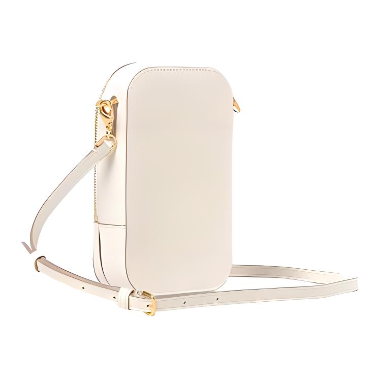 BALLY BEMAL Logo Zipper Closure Leather Mini Shoulder Crossbody Bag Women bags Beige 6301942
