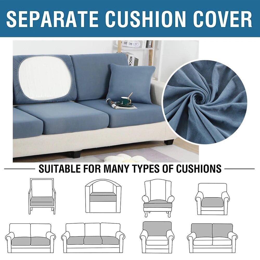 Elastic Sofa Cushion Cover for Living Room Sofa Seat Covers Soft Stretch Tight Sofa ArmChair Covers  Sofa Slipcover 1/2/3/4Seats