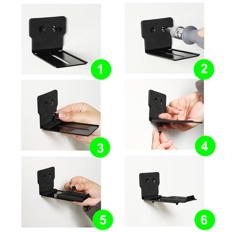 Metal Sliding Track For Home Theater Soundbar Systems Smooth Adjustable Speaker Mounting Bracket