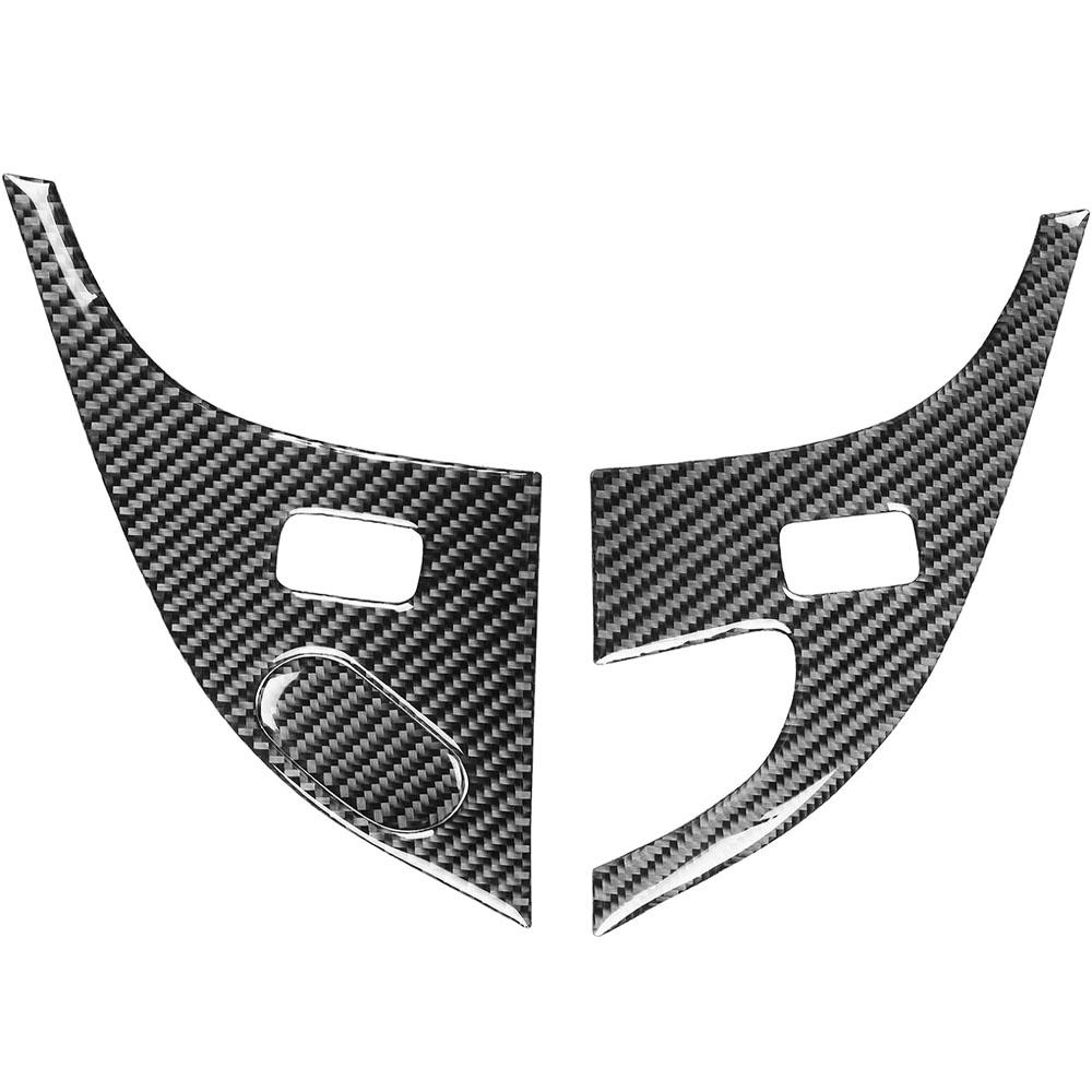 Carbon Fiber Interior Door Lock Panel Trim Sticker For Chevrolet Corvette C6 2005-2013