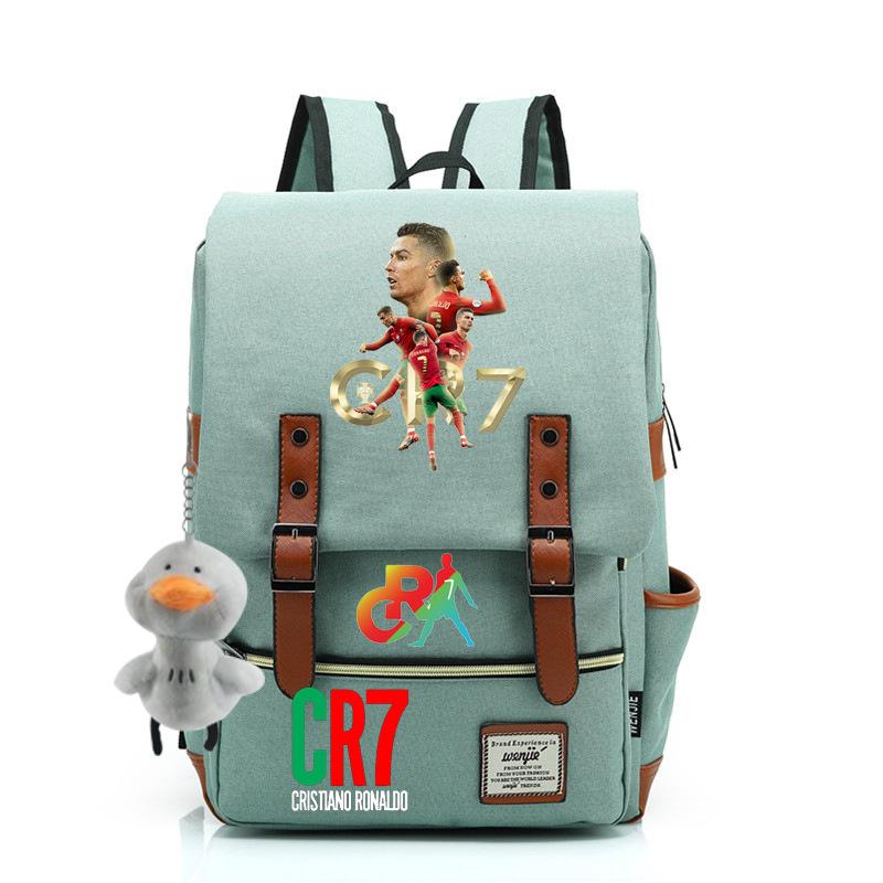 Modischer Anime CR7 Teenager Schüler Schultasche Herren und Damen Freizeit Rucksack