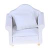 1/12 Dollhouse Miniature White Sofa With Back Cushion Doll House Accessories