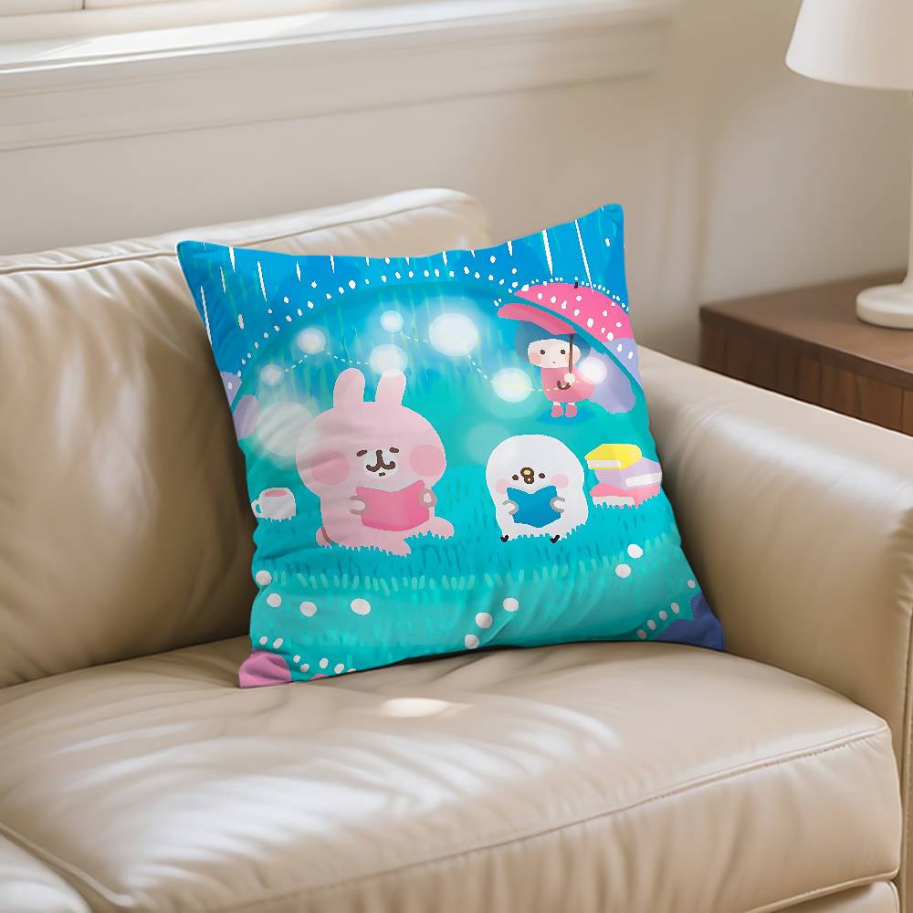 K-KANAHEI Cute Pillow Case Cushion Cover Soft Cute Throw Pillow Case For Car Sofa Pillowcase Polyester With Zipper