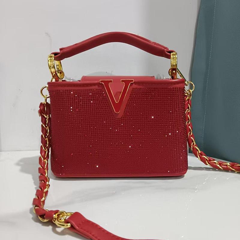 Guifei 2024 Retro Diamond-Inlaid Women's Shoulder & Crossbody Bag