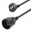Single-Sock Garden Extension Cord 3M Black 16A 230V Ip20