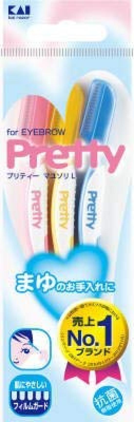 

Kaijirushi Razor Pretty Mayusori L 3 pieces x 200 pieces set (4901331012860)