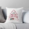 Merry Christmas Decoration Home Pillowcase Cushion Cover Autumn 45X45Cm Red Living Room Sofa Bed Pillowcase
