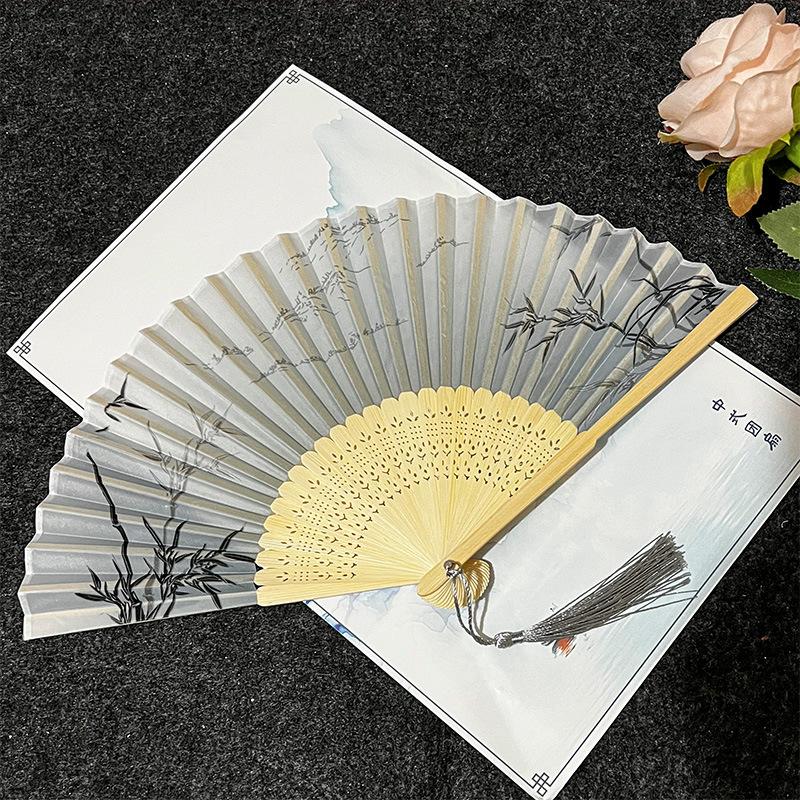 Ancient Style Folding Fan Men and Women Classical Dance Fan Costume Performance Photography Props Chinese Style