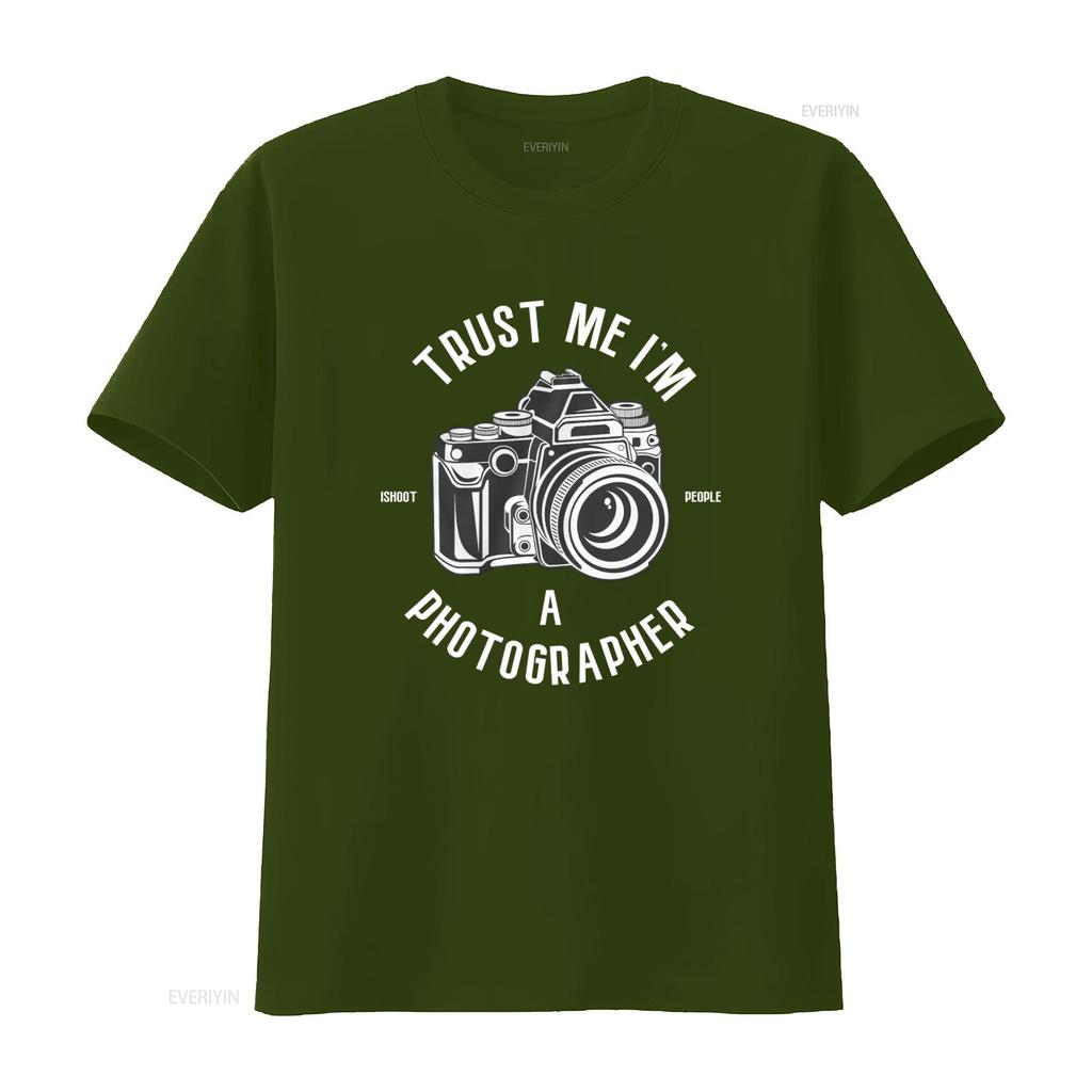 Trust Me Im A Photographer T Shirt I Shoot People Design for Photography Lovers Vintage Washed Stretched Versatile Breathable