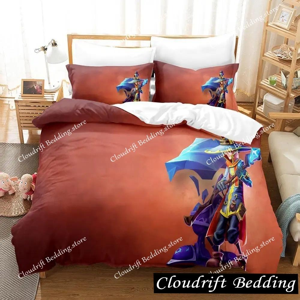 New 3d Printed Game Dungeon Defenders Bedding Set Cartoon Anime three-piece Set Adult Kid Bedroom Duvet Cover Sets Home Textiles