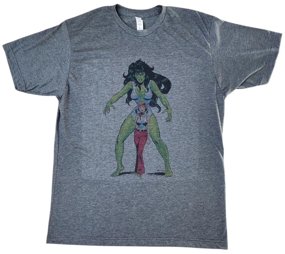 She hulk graphic t shirt comic style superhero unisex soft tee Unisex T-Shirt S