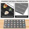 28 Slots Guitar Pick Display Case Acrylic Transparent Guitar Paddle Storage Box with Hook Large Capacity Guitar Pick Organizer